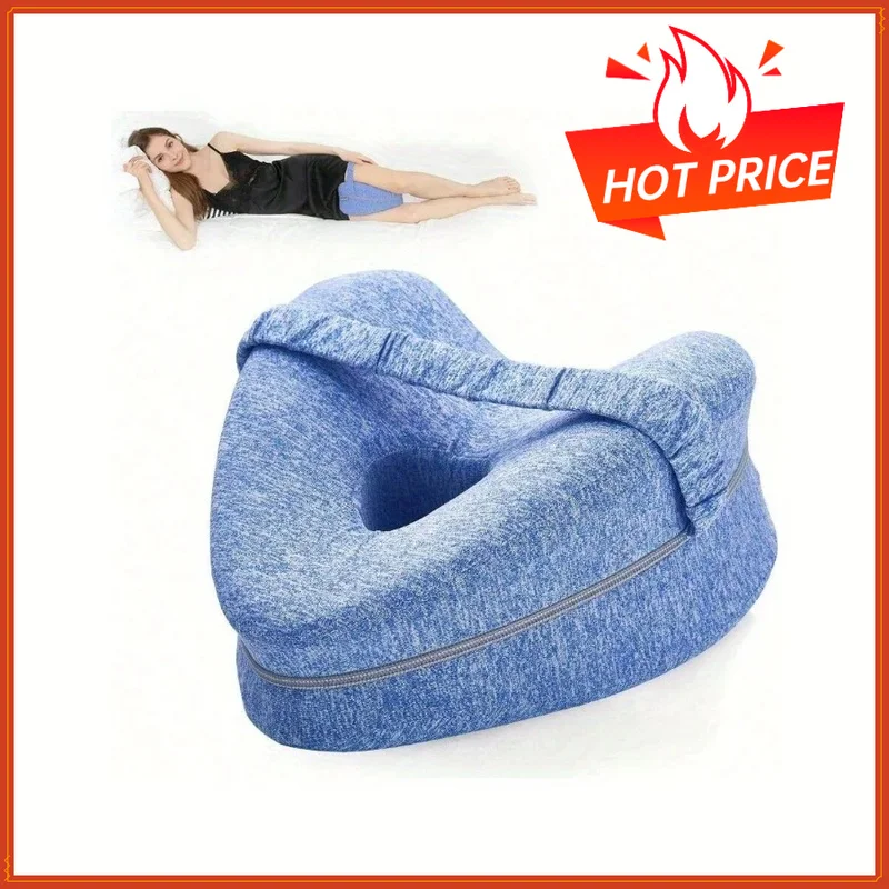 Oreiller de soutien en mousse à mémoire de forme pour les jambes et les genoux, pour dormeurs sur le côté, soulagement de la sciatique, orthopédique, pour le dos et les hanches, pour lit et canapé.