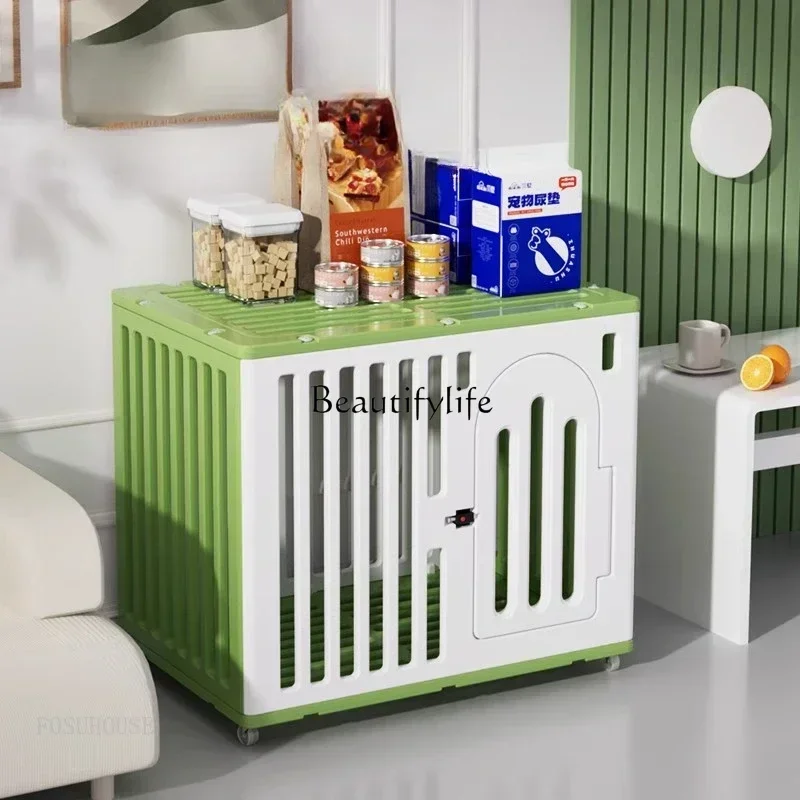 

Indoor Resin Dog House for Balcony Convenient Integrated Easy To Clean Kennel with Door Unique Personality Modern