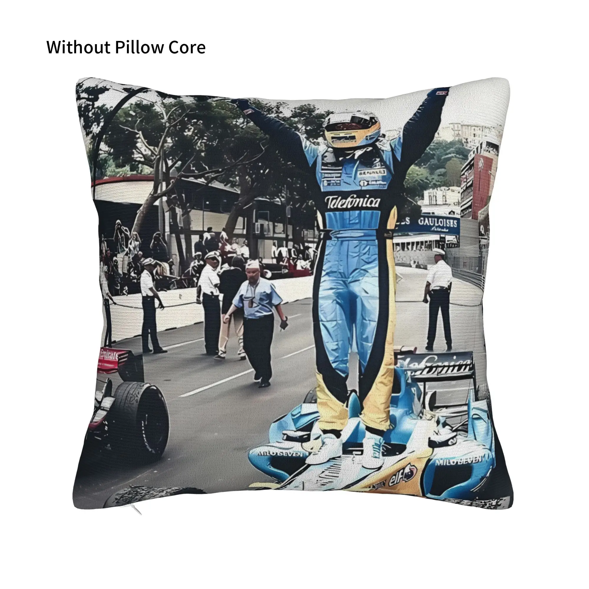 Fernando Alonso Monaco 2005  Decorative Pillowcases for Cozy Fernando Pillow Cover Zipper Closure
