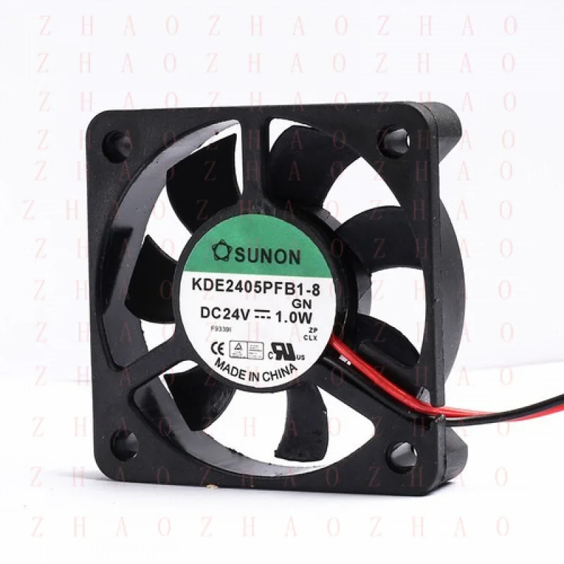 L+ 2pcs KDE2405PFB1-8 for SUNON DC24V 1.0W 50*50*10 fan 2 pin interface