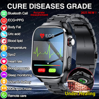2025 For Xiaomi New ECG+PPG Smart Watche Laser Healing Blood lipids Uric acid BP Bracelet Men Sports HD Call Health Smartwatch