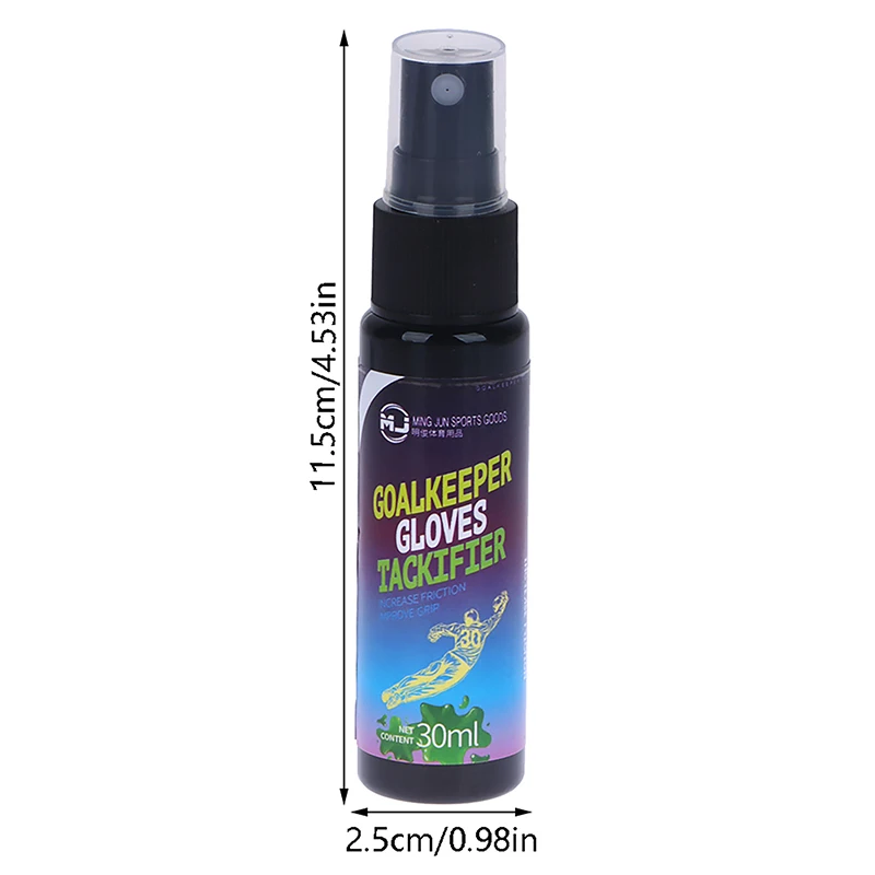 1Pc 30ml guanto da portiere calcio Grip Spray per guanti da portiere colla per guanti di ricambio per Baseball appiccicosa avanzata antiscivolo