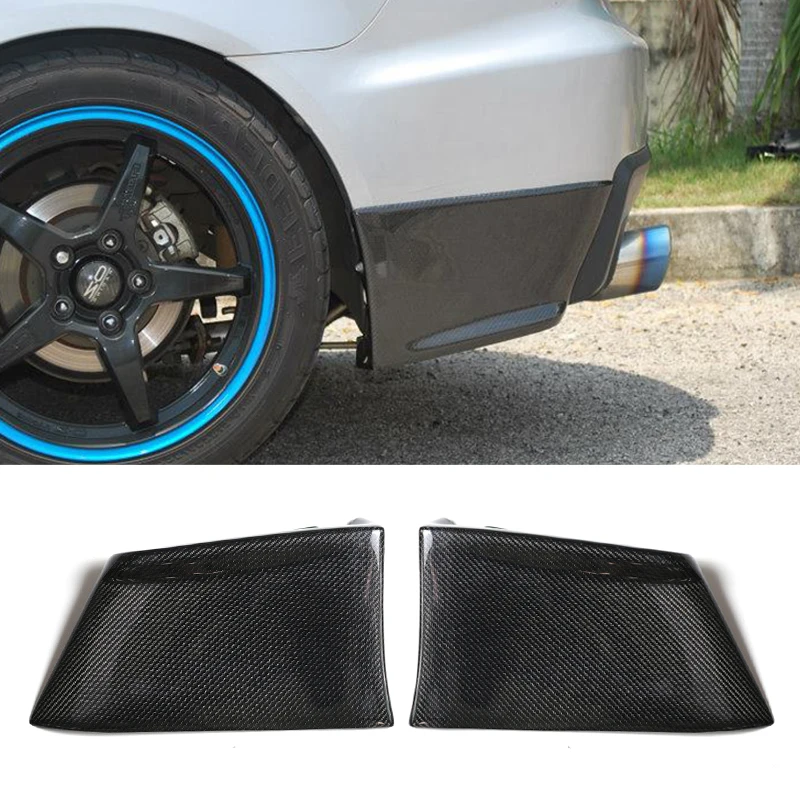 Suitable For Mitsubishi LANCER EVO X  Carbon Fiber Rear Skirt Bumper Winglet Aprons Guards Splitter Modification