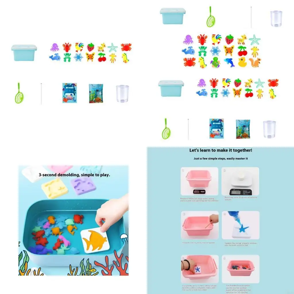 Bộ dụng cụ thủ công nghệ thuật nước C5AA với khuôn mẫu giáo dục sáng tạo STEM Jelly Jelly Craft Toy cho trẻ liên kết Cung cấp