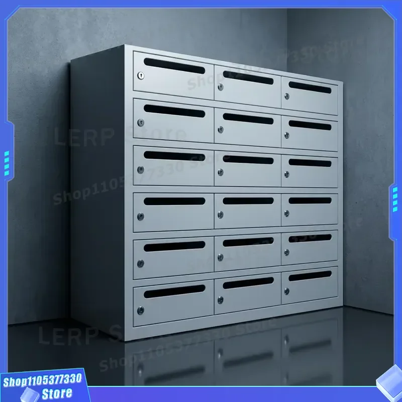 Stainless Steel Wall Mounted Mailbox for Apartment Customized Parcel Letter Box Secure Outdoor Post Container Modern Design