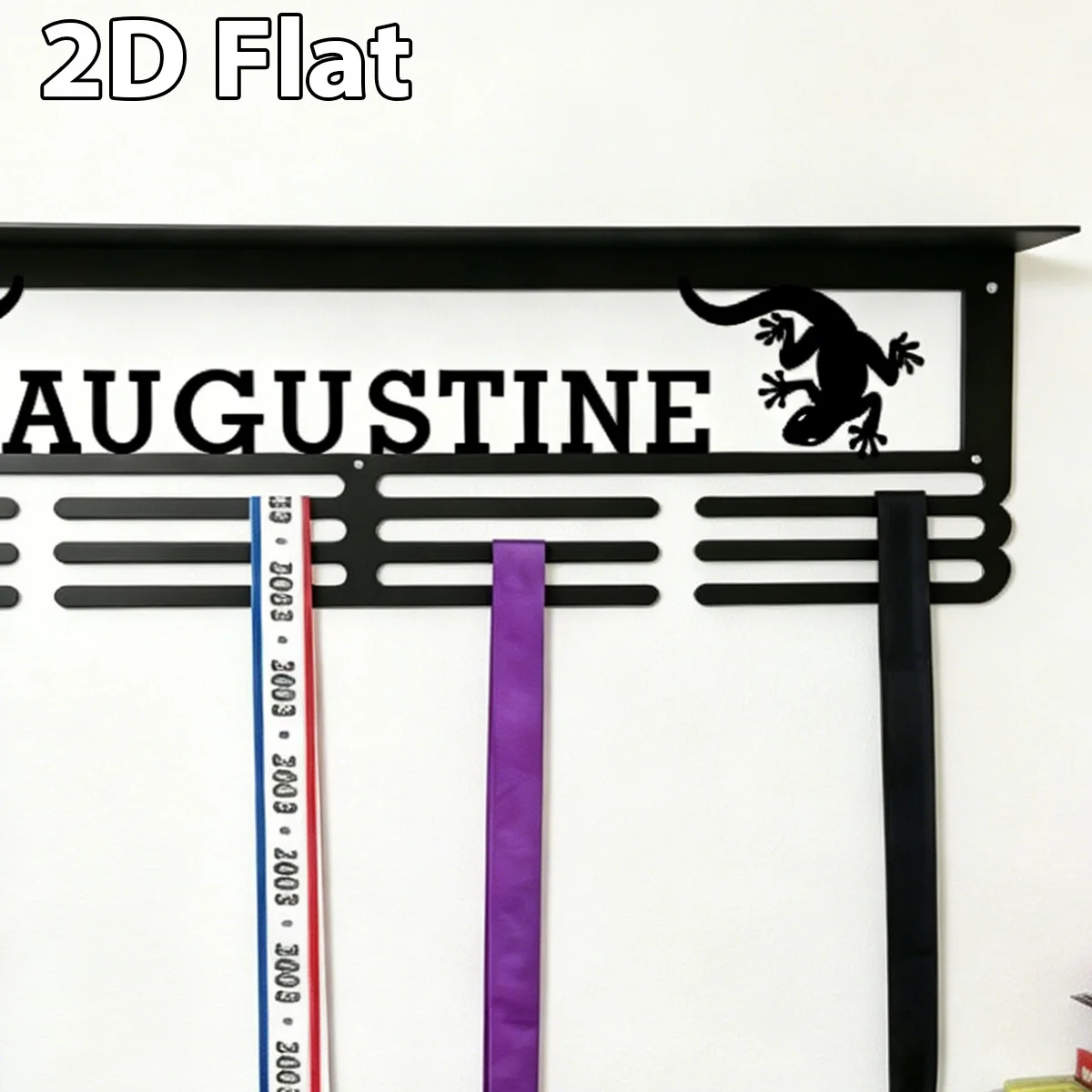 1Pc Custom Boston ivy Metal Medal Holder Rack,Hang Metal Wall Art,Home Decor Sports Award rack storage rack,Birthday Gift