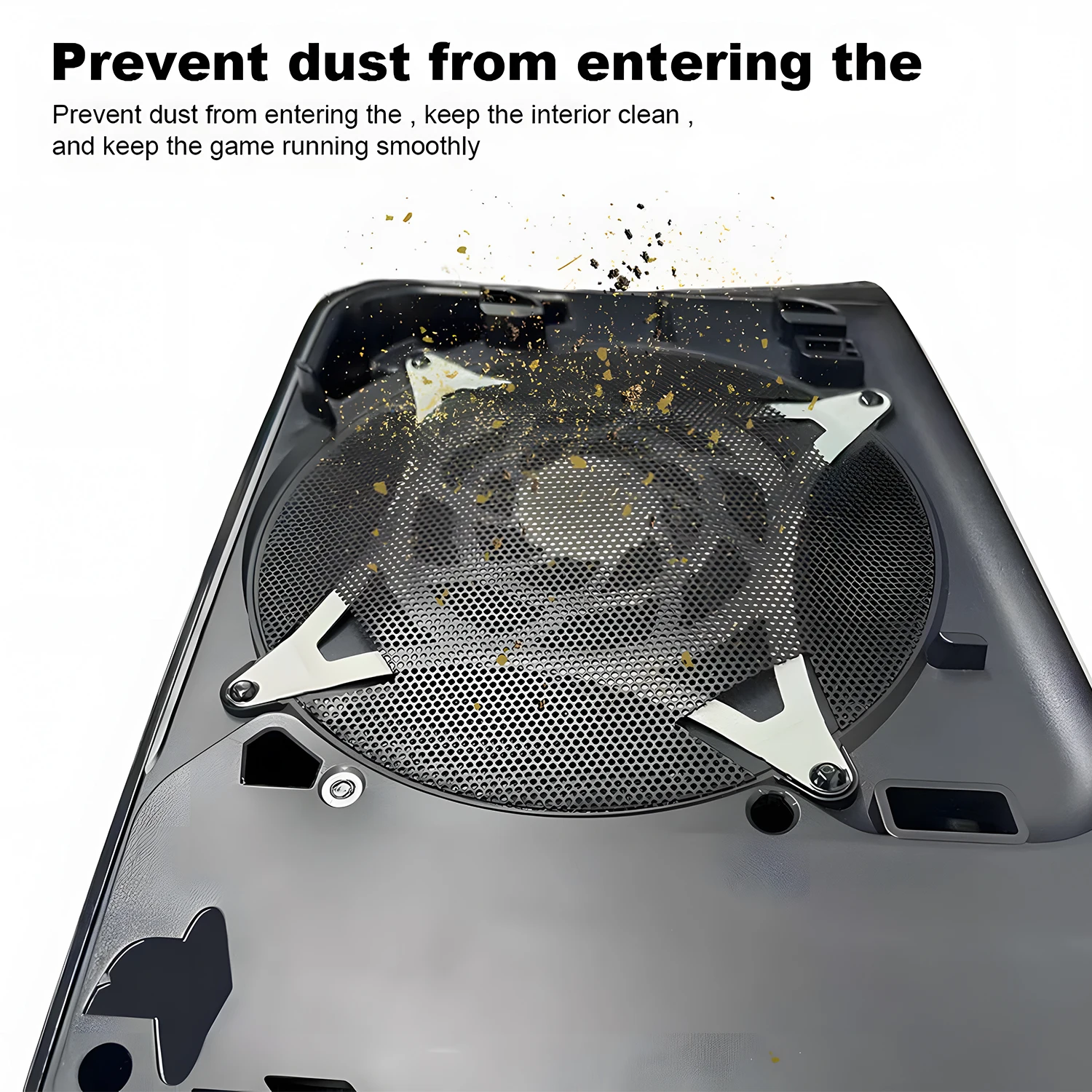 For PS5/PS5 Slim/PS5 Pro Game Console Fan Dust Filter Breathable Dustproof Mesh Net For PlayStation 5 Cooling Fan Dust Cover