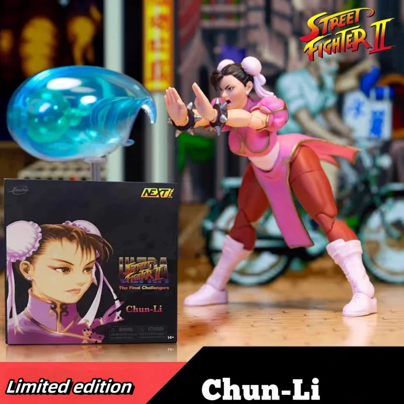 

1/12 Jada Chunli Action Figure Ultra Street Fighter Ii The Final Challengers Anime Figure Red Blue Collection Model Decorate