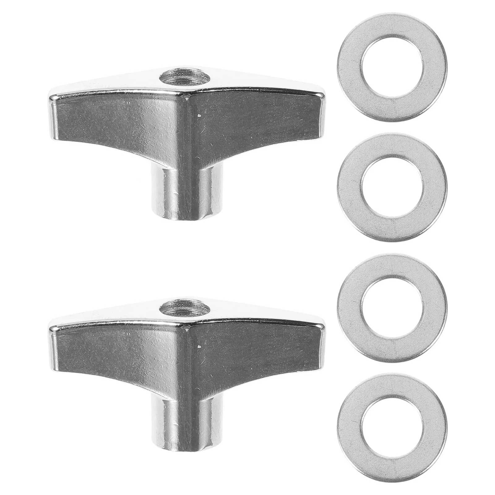 1Set Premium Metal Wing Nuts Fasteners for Cymbal Felts Sleeves Drum Rack Accessories Replacement Hand Tighten Secure Fastening
