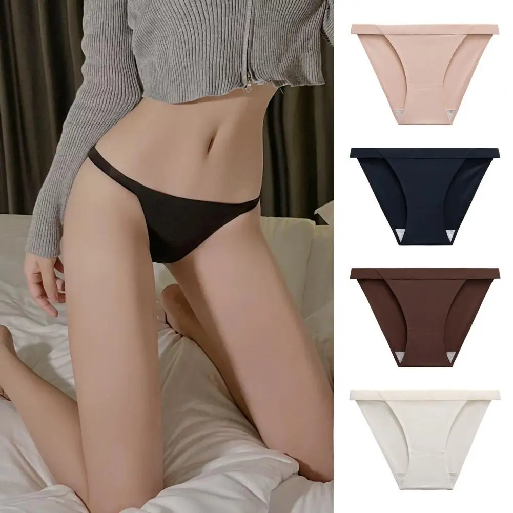 

Невидимые трусики, женские бесшовные трусы, женские трусы, ультратонкое нижнее белье, трусики с высокой посадкой, однотонное удобное нижнее белье-бикини