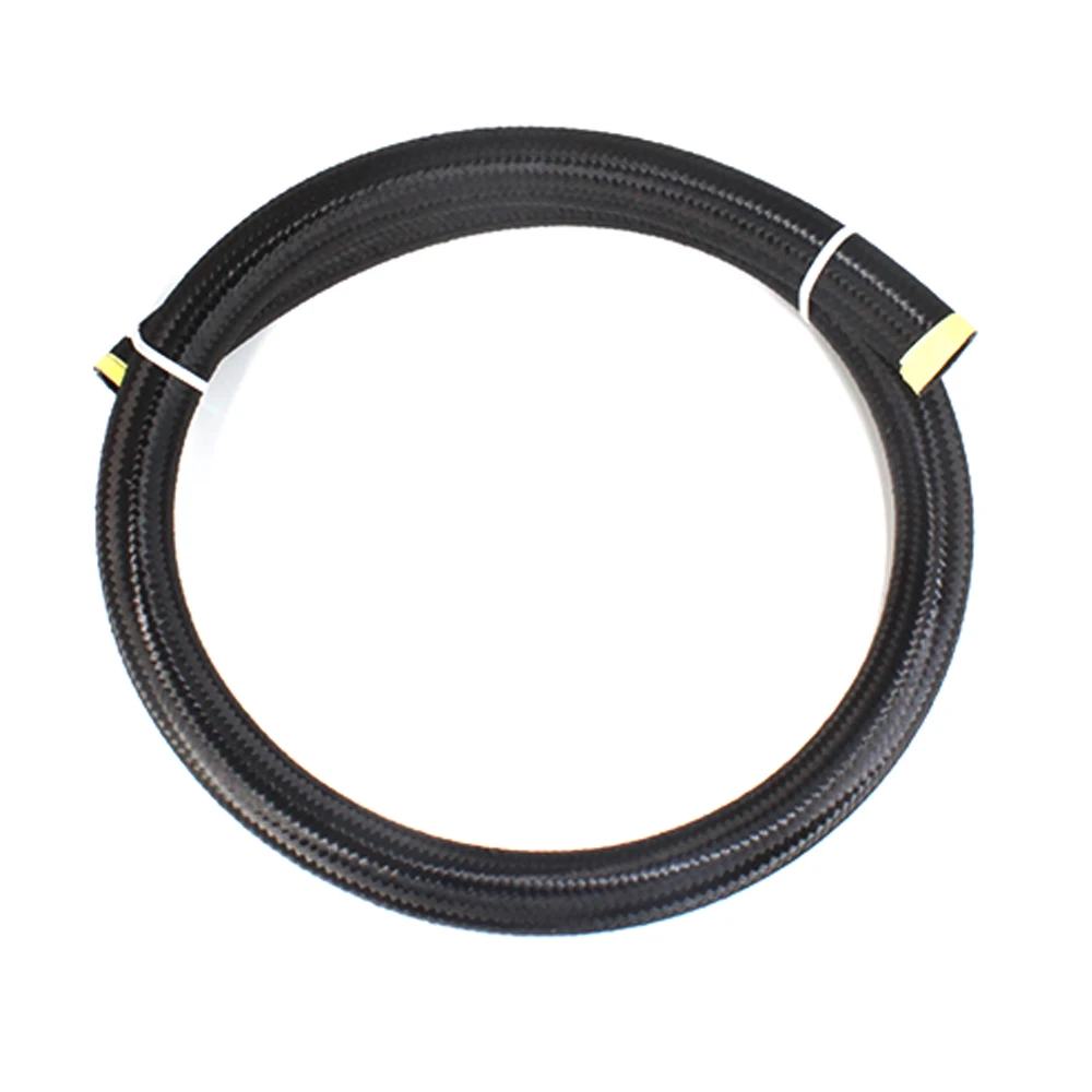 AN20 20AN Universal Fuel Hose Pipe Oil Gas Line Tube Nylon S.S Braided Rubber CPE Cooling Pipe Cooler Hose Line Tube 10FT 20FT