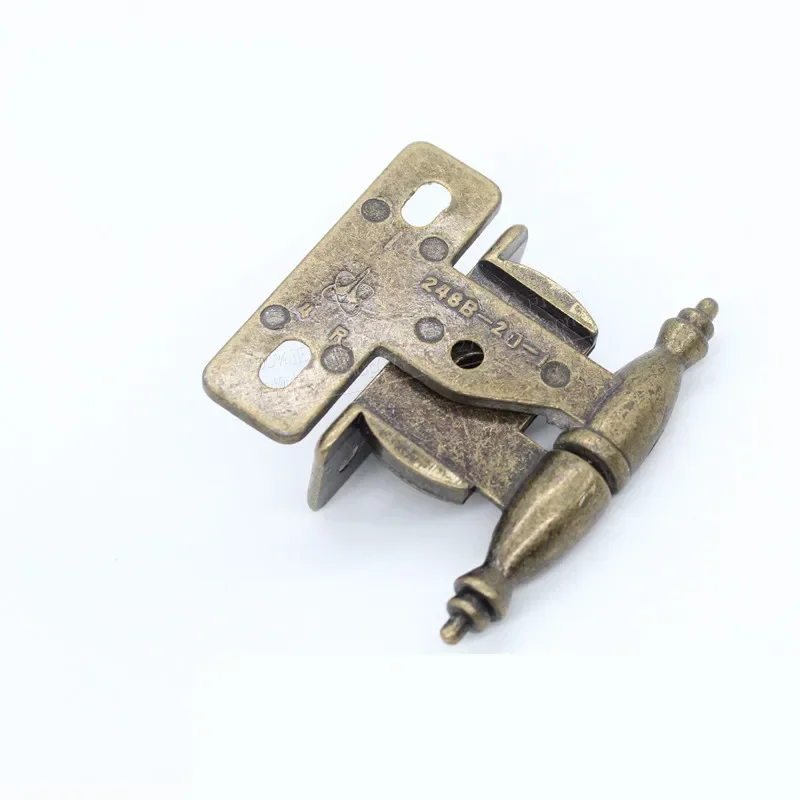 2pcs Zinc alloy cabinet hinge Antique Folding Crown Head detachable hinges for furniture Wardrobe Cupboard door repair hardware