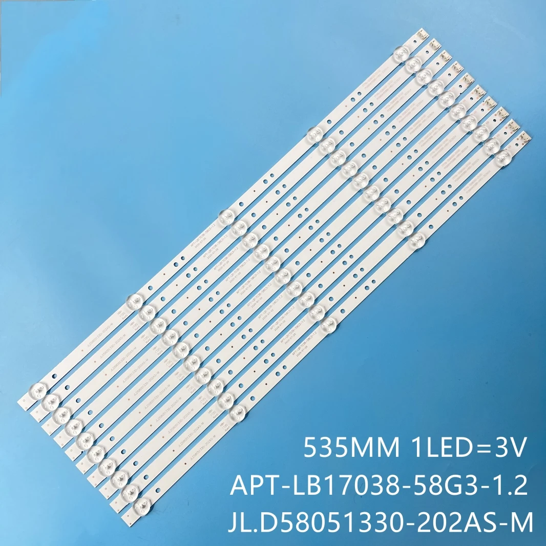 

LED Strip for MASTER mgu5810x 58G2A 58G3 58K5D JL.D58051330-202AS-M V580DJ4-MD1 APT-LB17038-58G3-1.2 PG66HH5588 H8S 303924