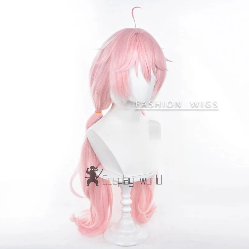 Encore Wig Wuthering Waves Cosplay 80cm Long Wigs Ponytail Heat Resistant Synthetic Hair Halloween Costume Party view 4