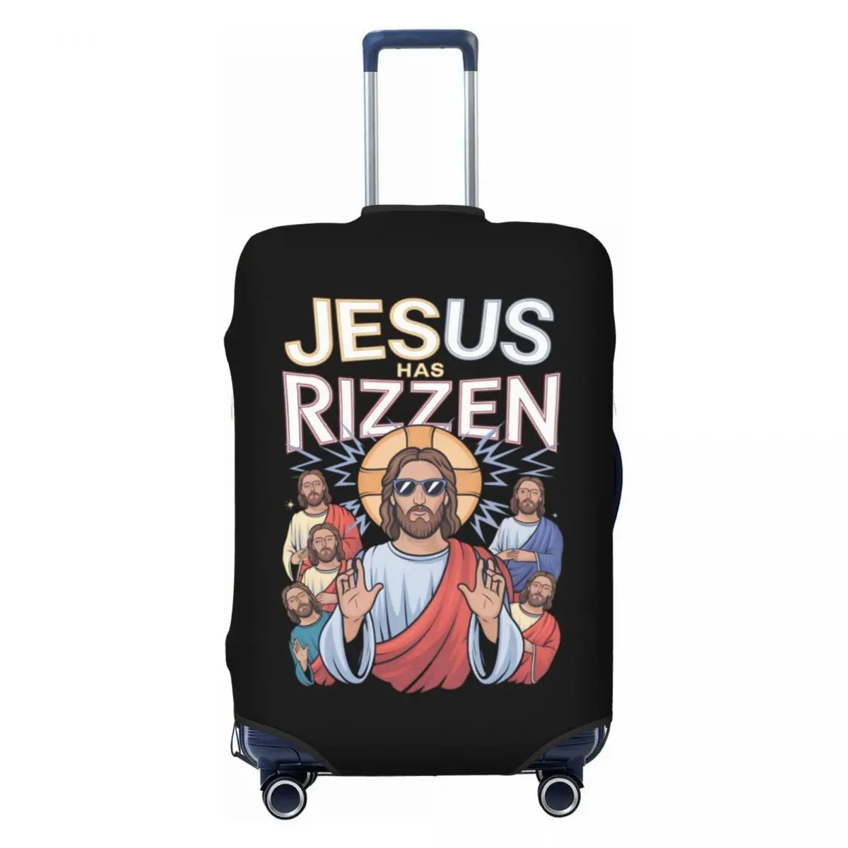 

Custom Jesus Has Rizzen Luggage Cover Funny Suitcase Protector Covers Suit For 18-32 inch