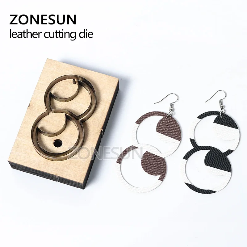 ZONESUN Eyes Shape Leather Earring Cutting Die Paper Art Leather Decoration Tool For Die Cutting Machine Diy Handicraft Cutter