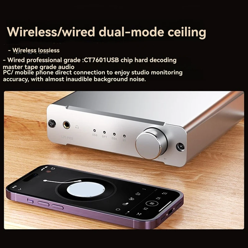 LP1 Pro Bluetooth 5.4 Audio Amplifier with HD Lossless Decoder Chip Bluetooth Audio Enhancement 9039Q2M-ABVK