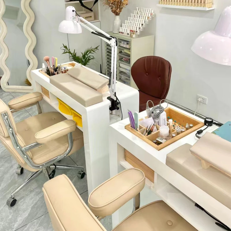 Penteadeira de beleza profissional para mulheres, maquiagem beleza, mesa de manicure em casa, mobiliário moderno, rr50mt