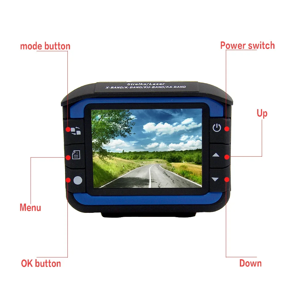 Hotselling Russian 2 in 1 DVR Recorder 720P Car Radar Detectors Speed Detector Camera Fixed Flow Velocity Measurement Dash Cam