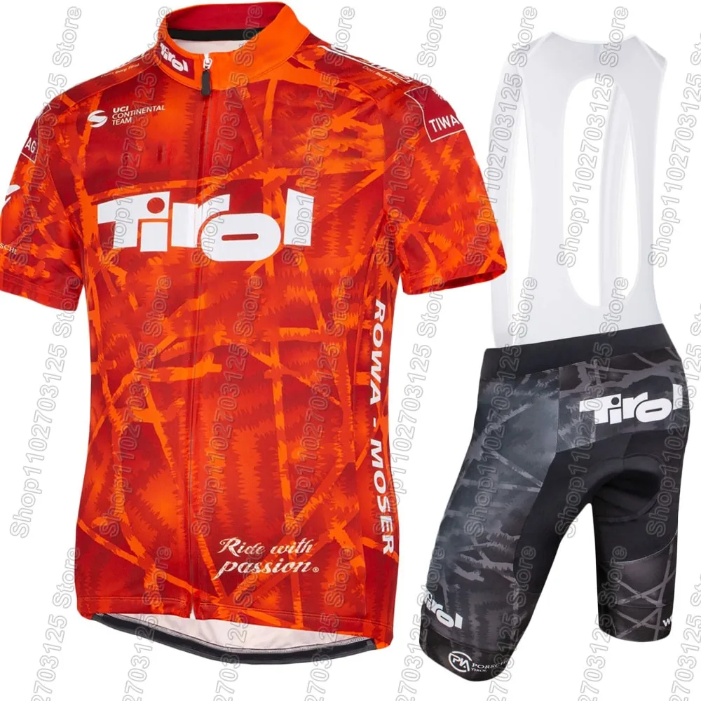 Tirol Team Cycling Jersey 2026 Set Austira Retro Bicycle Clothing Road Bike Shirts Suit Bicycle Bib Shorts MTB Ropa Maillot