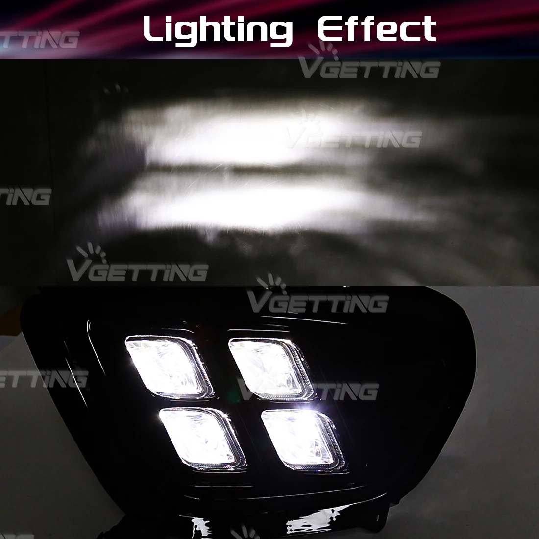 For KIA Sorento 2015 2016 2017 LED Fog Lamps Car DRL Daytime Running Lights US Asia Type Front Bumper Headlights Car Accessories