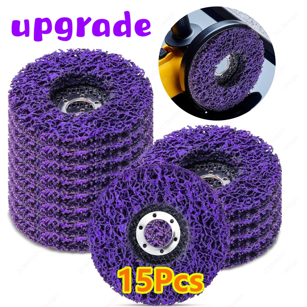 

100/115/125 мм 15-1 шт. коралловый диск поли полоса диск шлифовальная лента диск для удаления ржавчины абразивный круг для угловой шлифовальной машины краска ржавчины