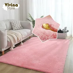 Luxury Carpet Faux Rabbit Fur Soft Shaggy Carpets Living Room Large Pink Girl Room Rug Bedroom Floor Mat Fluffy Christmas Decor
