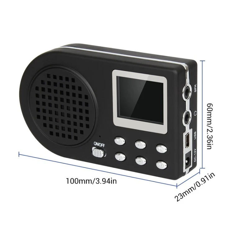 جديد في الهواء الطلق الوسائط المتعددة وحدة MP3 الإلكترونية الطيور المتصل شاشة الكريستال السائل مشغل MP3 مع شاشة عرض جهاز تحكم عن بعد لاسلكي #3