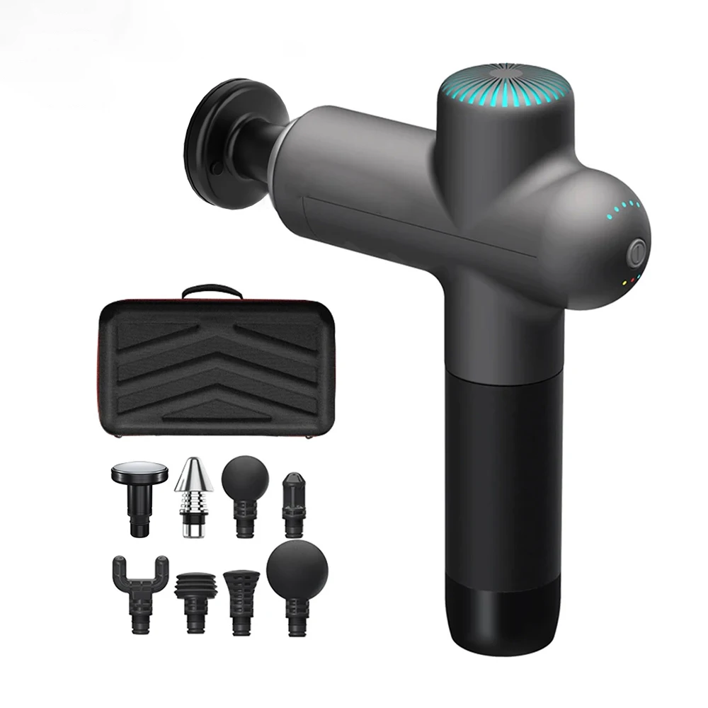 

Массажный пистолет-усилитель, электрический массажер для шеи, 7,4 В, умный хит-фасционный пистолет для массажа тела, релаксации, фитнеса, электрический массаж мышц