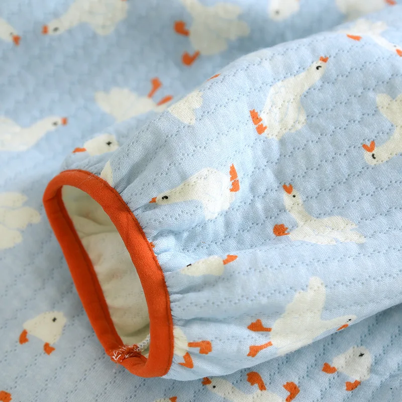 الخريف والشتاء حجم كبير ثوب نوم قطني دافئ المرأة سميكة طويلة الأكمام ملابس منزلية فستان سهرة ملابس منزلية فضفاضة #5