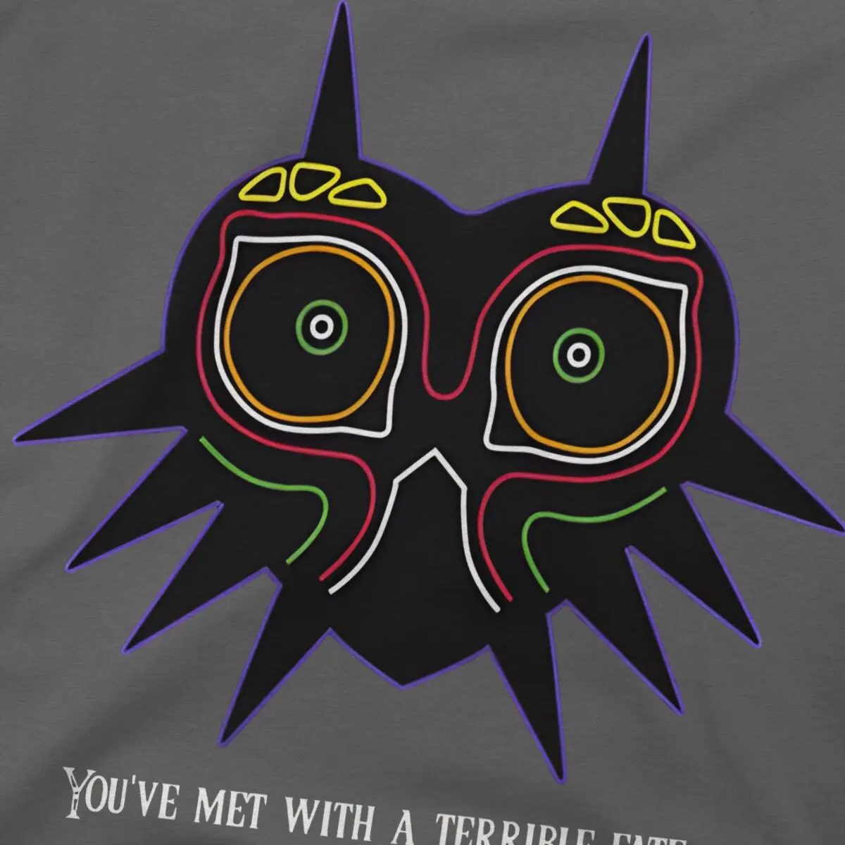 Majora\'s Mask T Shirt Men\'s  Cotton Humor T-Shirts Crewneck The Legend Of Z-Zelda Tees Short Sleeve Tops Gift Idea