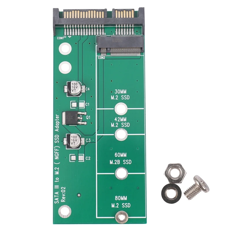 Ngff ( M2 ) Ssd To 2.5 Inch Sata Adapter M.2 Ngff Ssd To Sata3 Convert Card For 30/42/60/80Mm M.2 Ssd Hard Drive