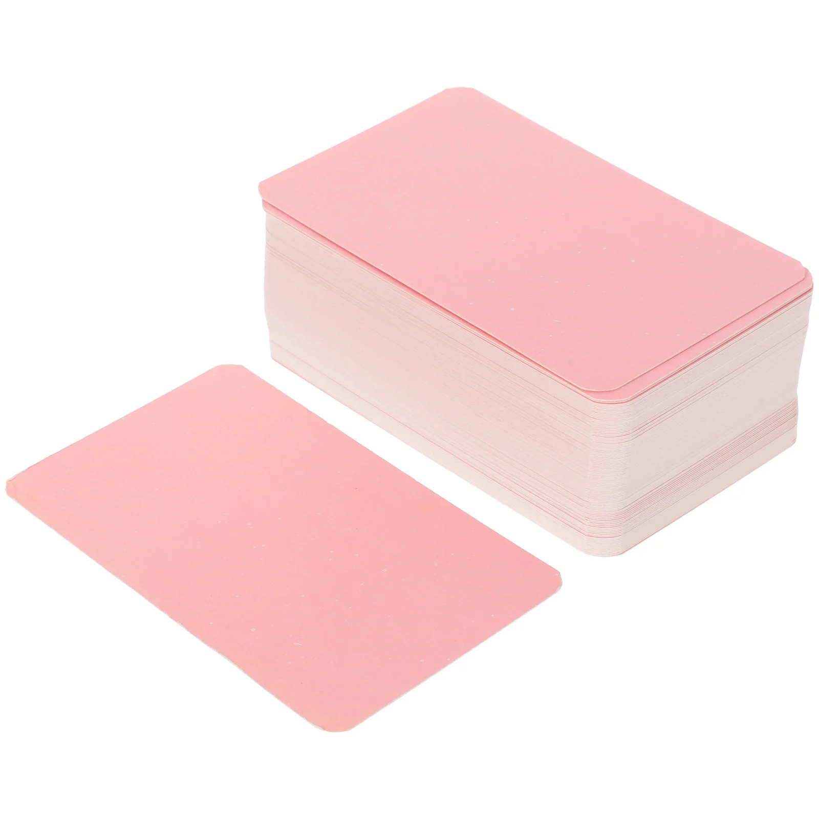 100 Pcs Greeting Card Organizer Note Convenient Word Cards Portable Pink Paper Compact Blank