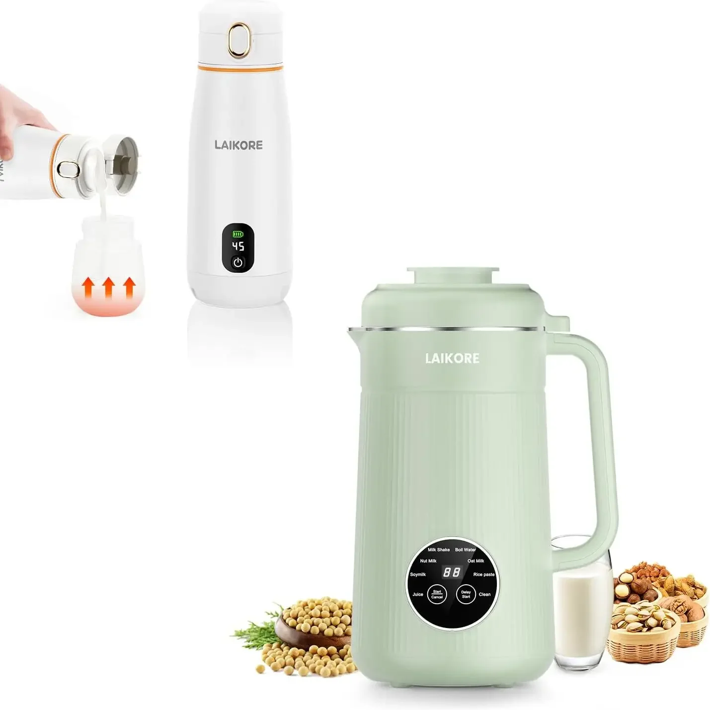 

Nut Milk Maker Machine 40oz & Portable Bottle Warmer On-the-Go