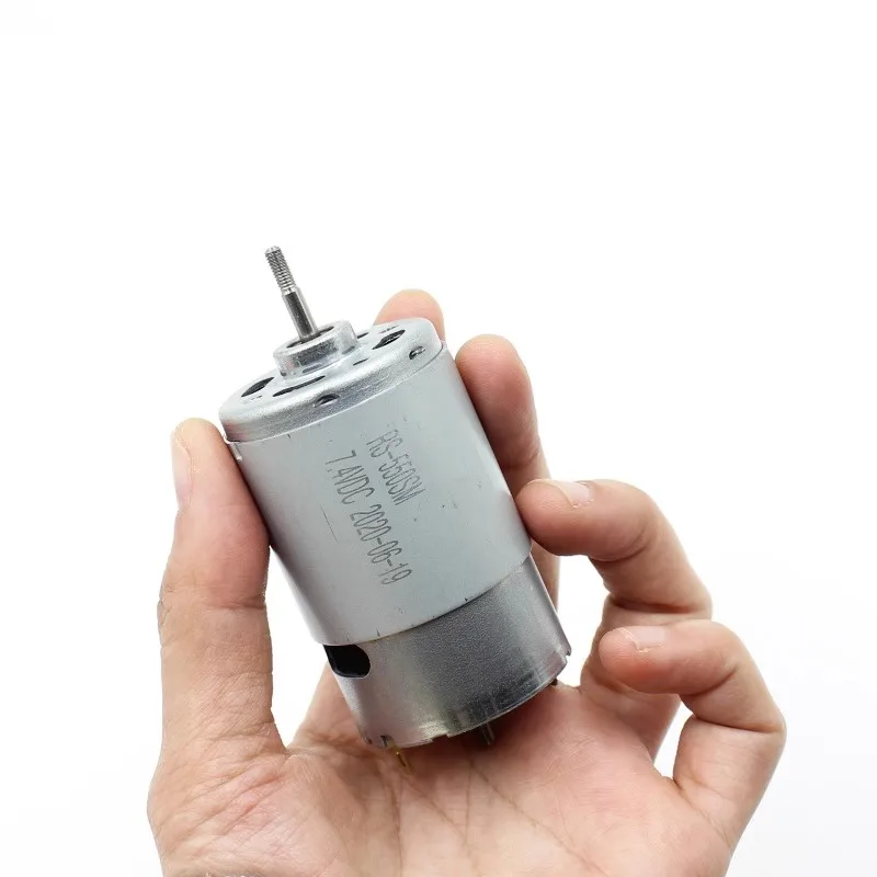 มอเตอร์ RS-550SM ดีซี 7.4 โวลต์ 17500 รอบต่อนาที แกนเกลียว มอเตอร์ความเร็วสูง สำหรับเครื่องปั่นน้ำผลไม้ อุปกรณ์ DIY