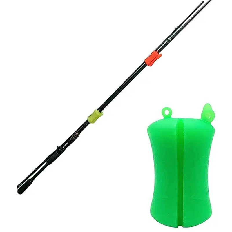 【POPULAR PICK】Portable Fishing Rod Fixed Ball Soft Flexible Fastener Binding Clip Fishing Pole Clip for Boat Fishing Supplie ABJ