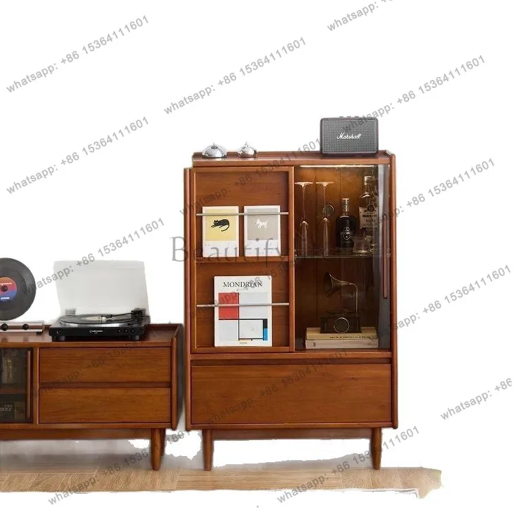 

Medieval solid wood chest modern simple living room home locker