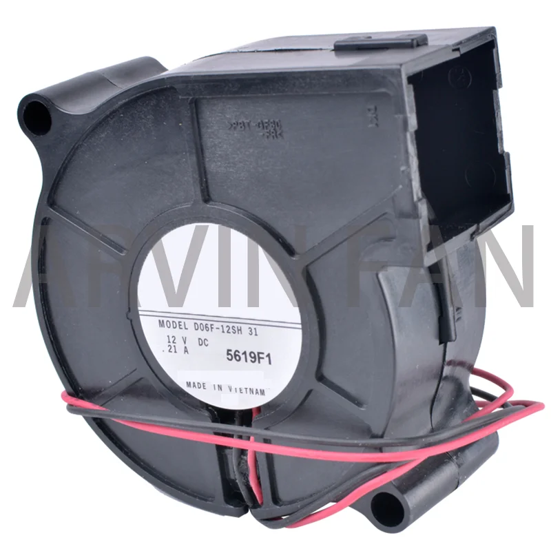 Brand New Original COOLING REVOLUTION D06F-12SH 6cm 6023 12V 0.21A 2-wire Centrifugal Turbine Blower Fan