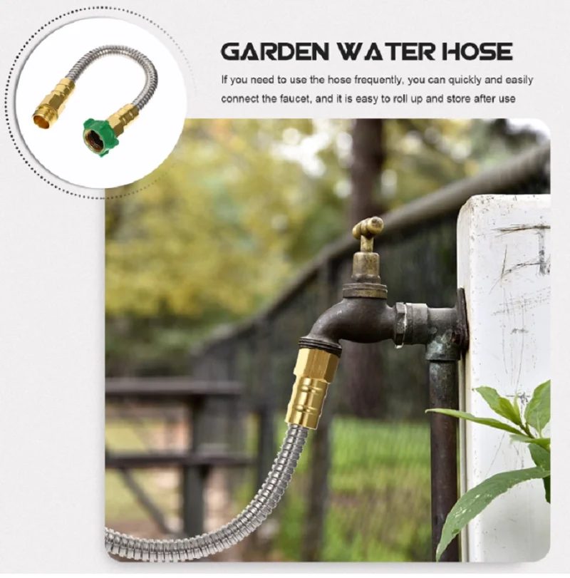 Soft Stainless Steel Garden Hose Good Quality 1ft Stainless Steel Garden Hose Lightweight Hose Leaders Water Hose for Garden