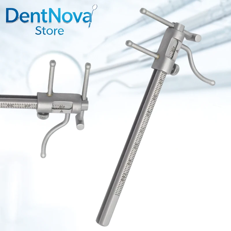 Dental Implant Caliper Ruler 0-100mm Sliding Measuring Gauge Chin Indicator Orthodontic Positioning Tool Dentist