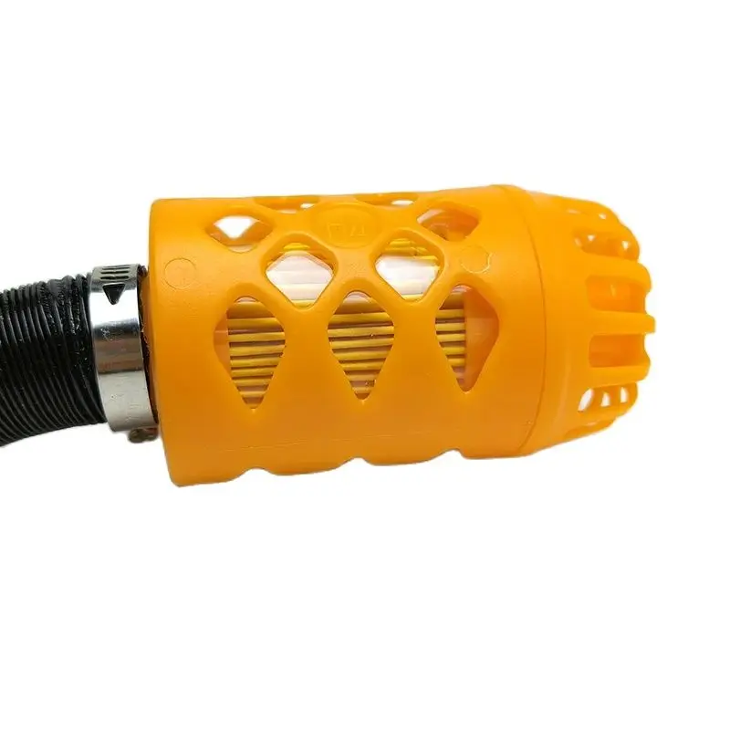 Silenciador de filtro de admisión de calentador de estacionamiento diésel de aire de 25mm + Tubo de conducto de admisión, longitud de estiramiento de 60cm + 2x abrazadera de manguera para coche, camión, furgoneta