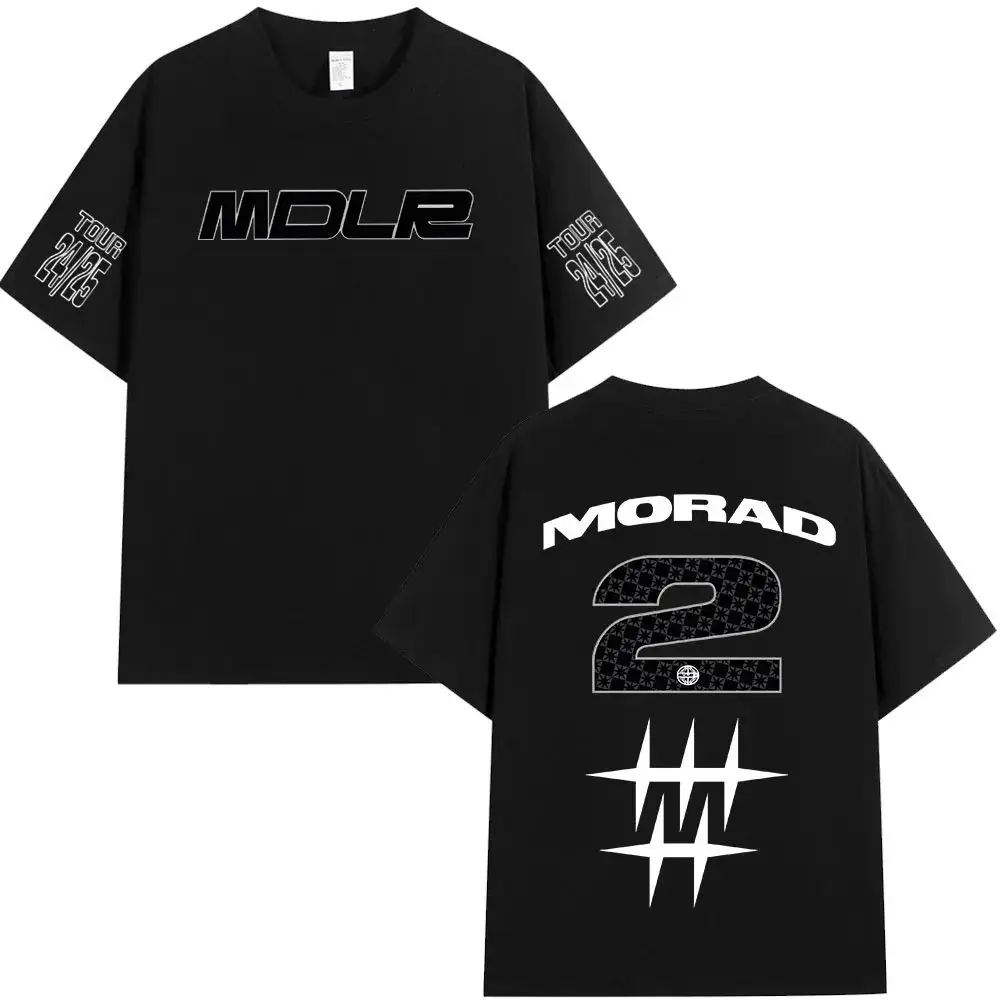 Hip Pop Vintage T Shirts Rapper Morad MDLR T-shirt 2026 Summer Fashion Retro T-shirt  Print Tops Casual Loose Street Wear Unisex