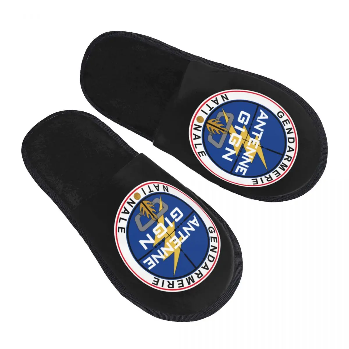 

Custom Gendarmerie Nationale Soft Scuff With Memory Foam Slippers Women United States Spa House Shoes