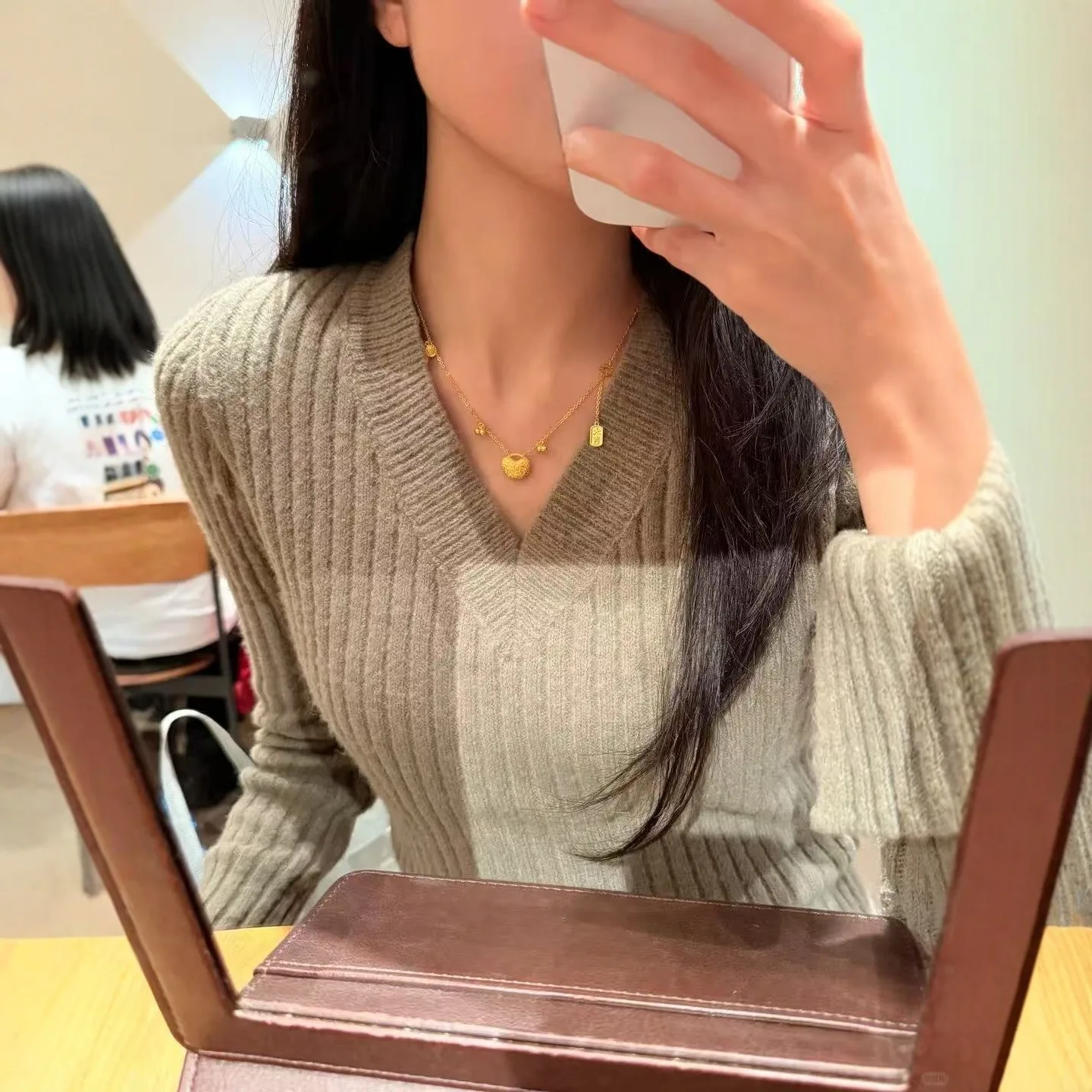 9999 gold Women's Luxury Casual Multi-Purpose Good Luck and Prosperity Charm Necklace - Women's Hair Extension