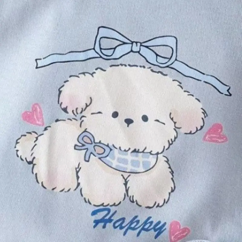 Adorable Cartoon Graphic Baby Summer Outfit, Breathable Short Sleeve Tee + Elastic Waist Shorts for Toddlers