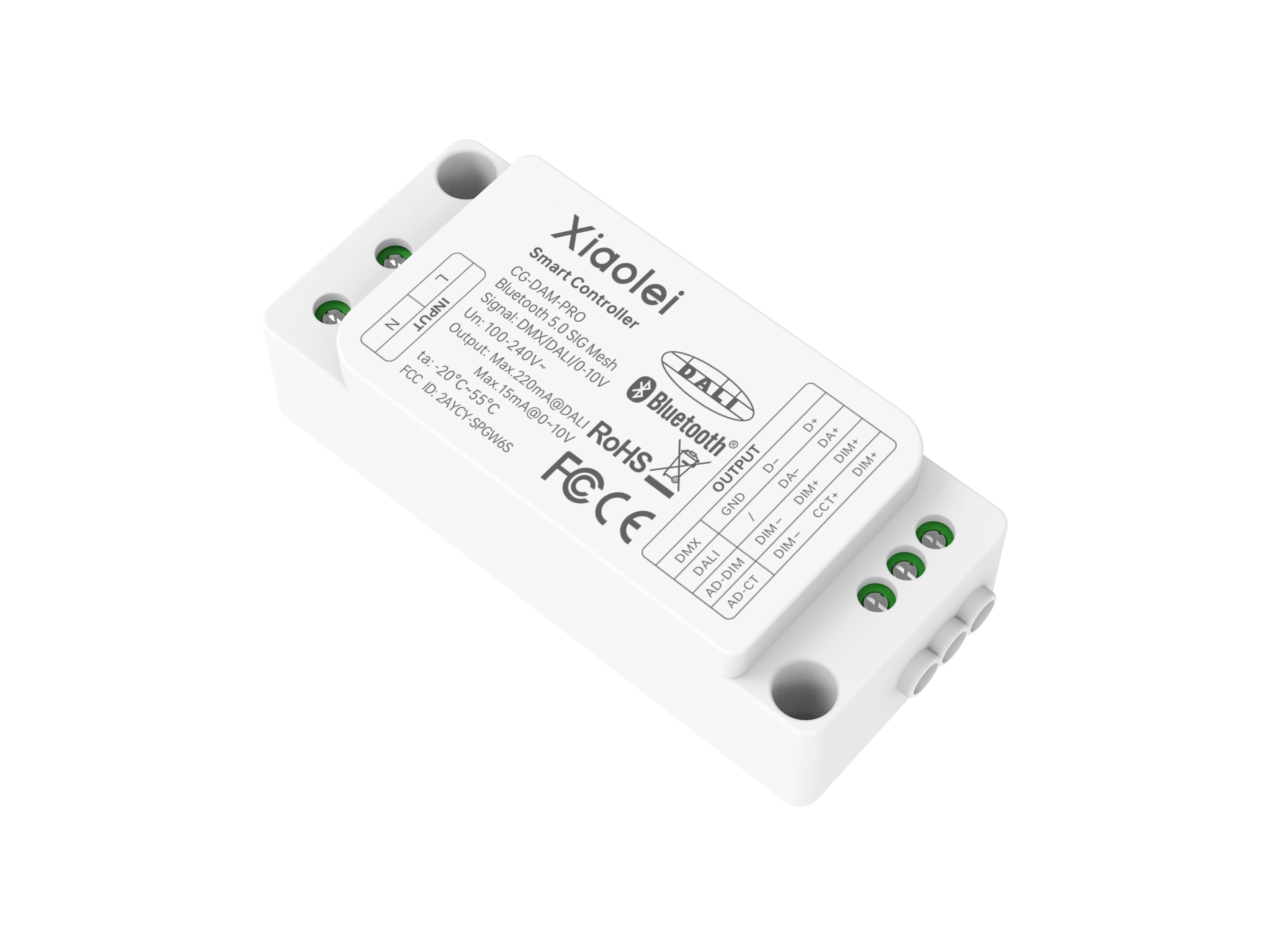 CG-DAM-PRO 100-240V Bluetooth 5.0 Mesh DALI 0-10V DMX Triple Output Module Built-in Bus Power LED Light Controller