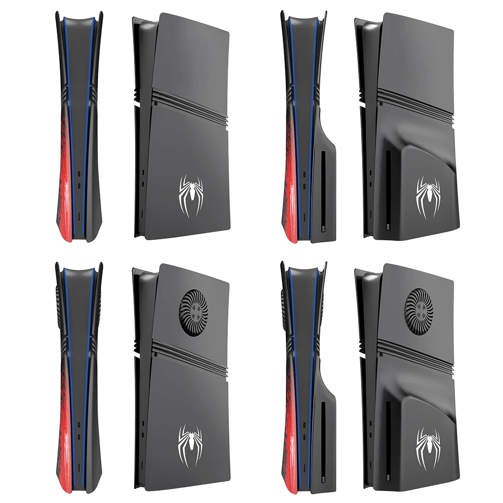 لوحة العنكبوت لقرص PS5 Pro والإصدار الرقمي، استبدال غلاف لوحة الوجه الجانبية المخصصة لجهاز PlayStation 5 Pro