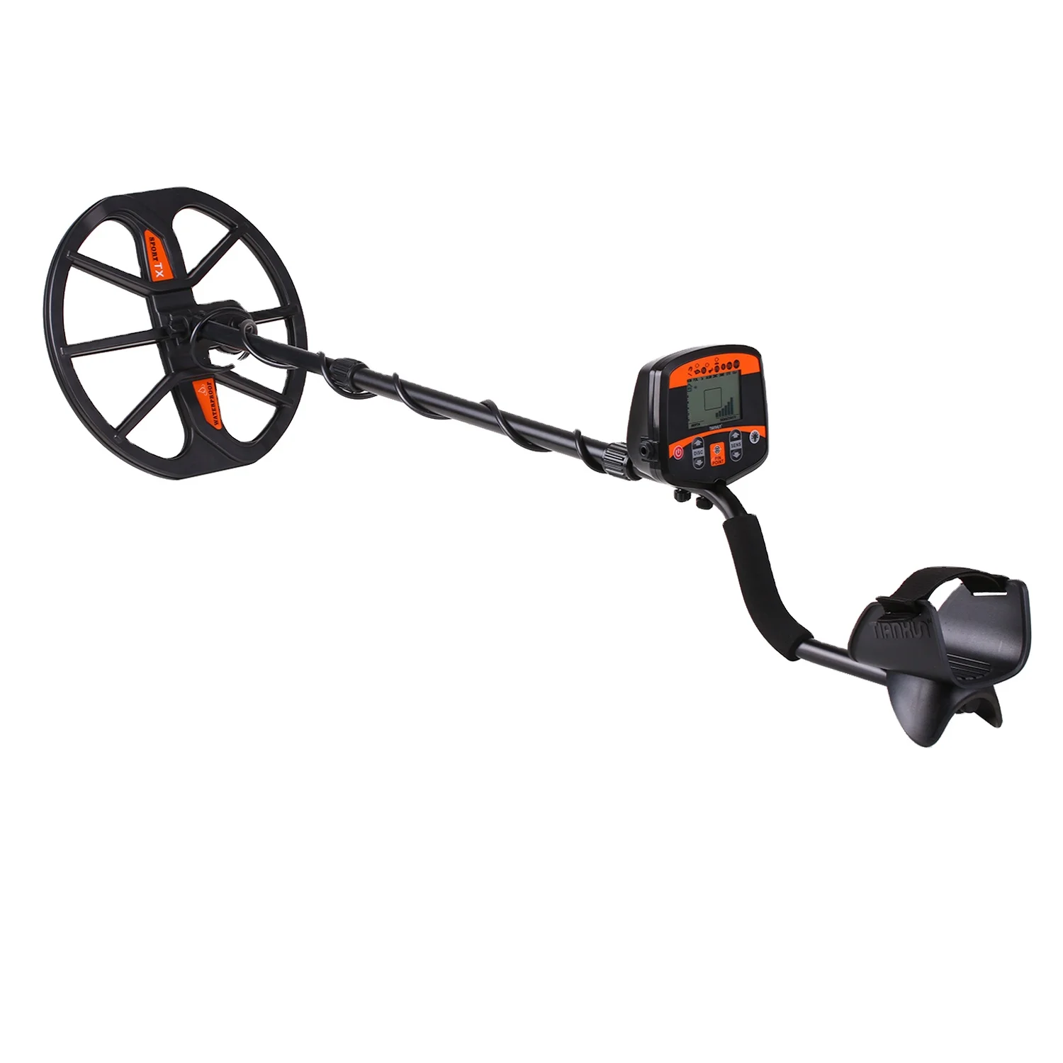 TX960 Metal Detector with 15 Inch Search Coil for Outdoor Metal Detection and Treasure Hunting