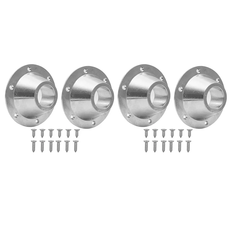 

4X RV Table Base Aluminum Pedestal Table And Floor Mounting Base With 12 Mounting Holes And Screw