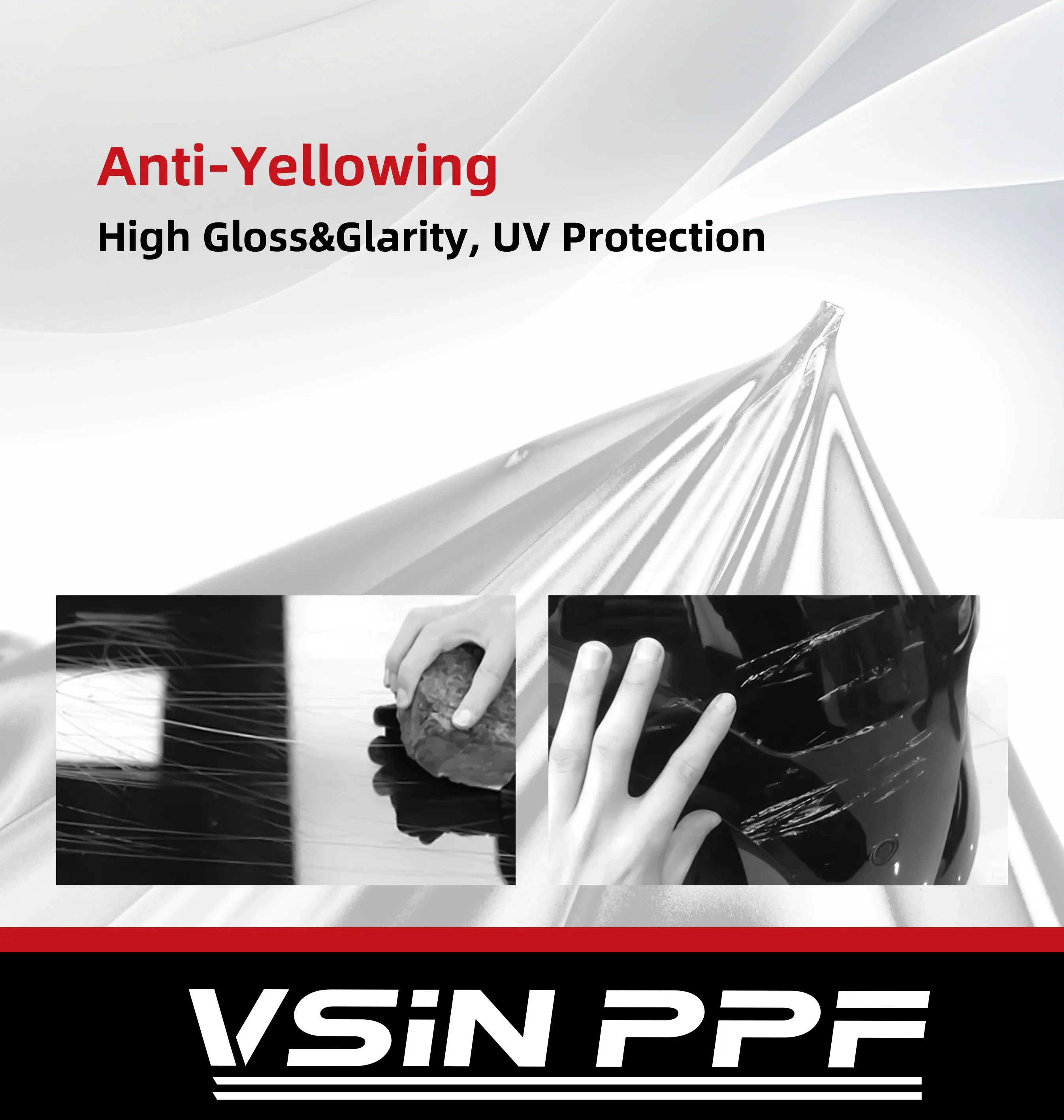 Film Pelindung Cat Mobil TPU PPF Self Healing dengan Teknik Dry Apply Heat, Warna Biru Gloss Tinggi, Tahun 2025